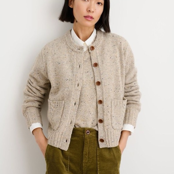 Alex Mill Francis cardigan - Donegal Oatmeal - Size S - Picture 2 of 4